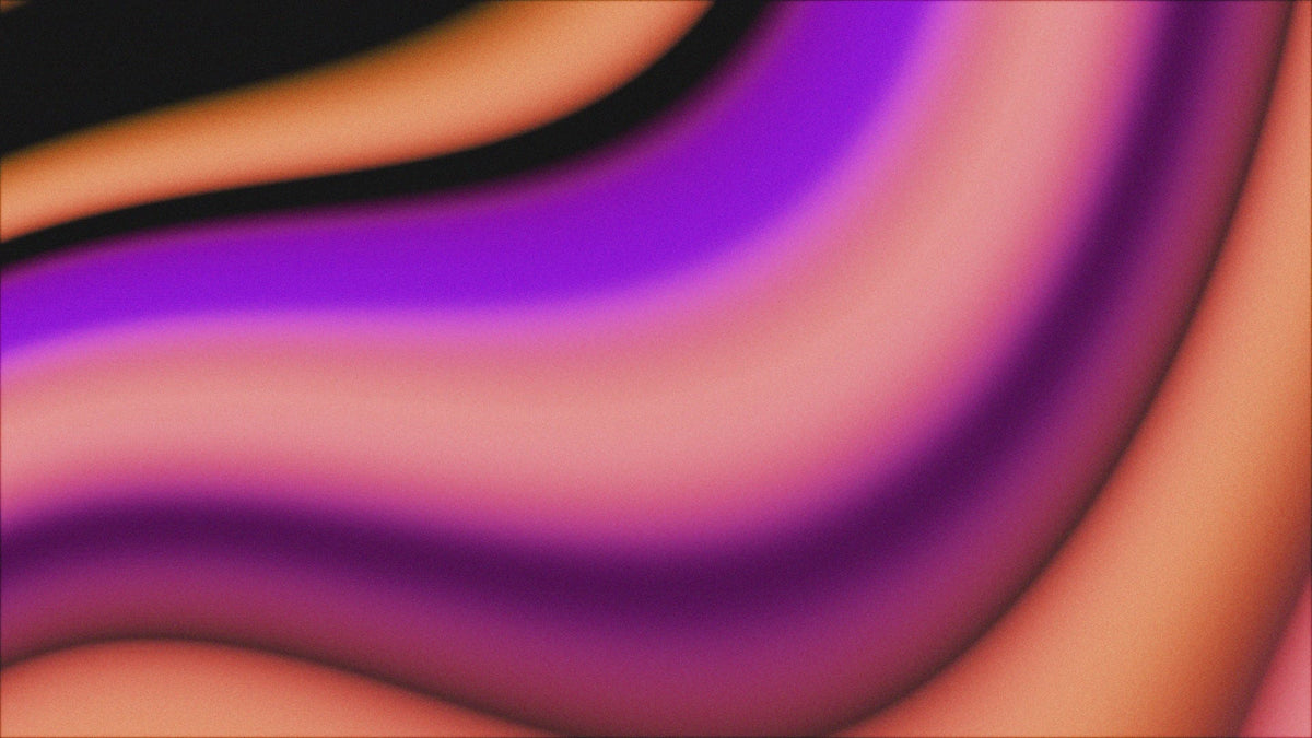 Abstract purple, pink and orange waves.