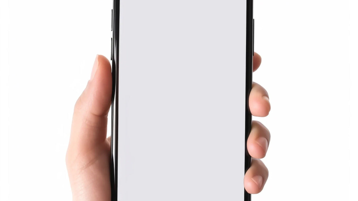 A person holding a phone, an illustrative image for remote-controlled products.
