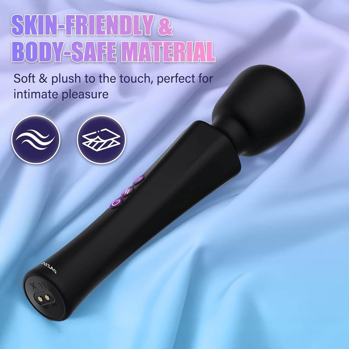 Aura Wand Massager - 20 vibration and 8 intensity modes - Daziner 