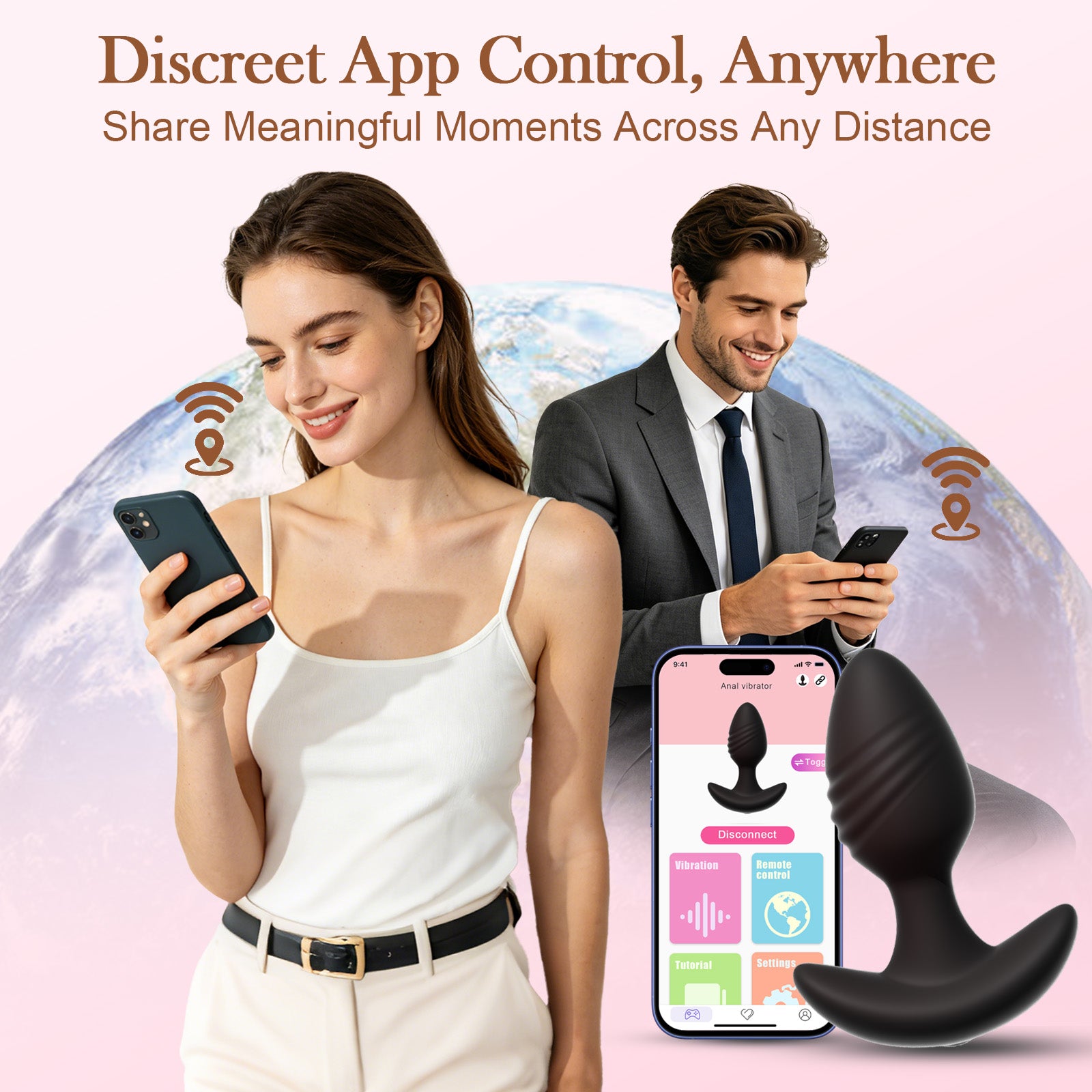 Beginner Butt Plug - App-Controlled 10-Mode Vibrator - Daziner 