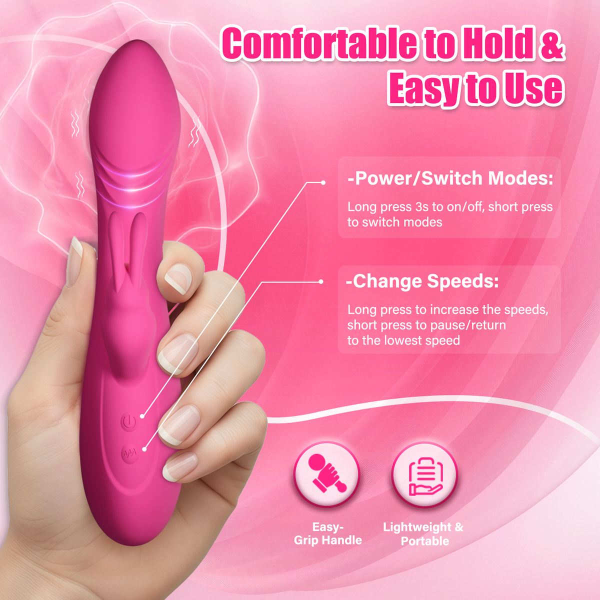 BlissWave Rabbit Vibrator - Dual Stimulation | Daziner - Daziner 