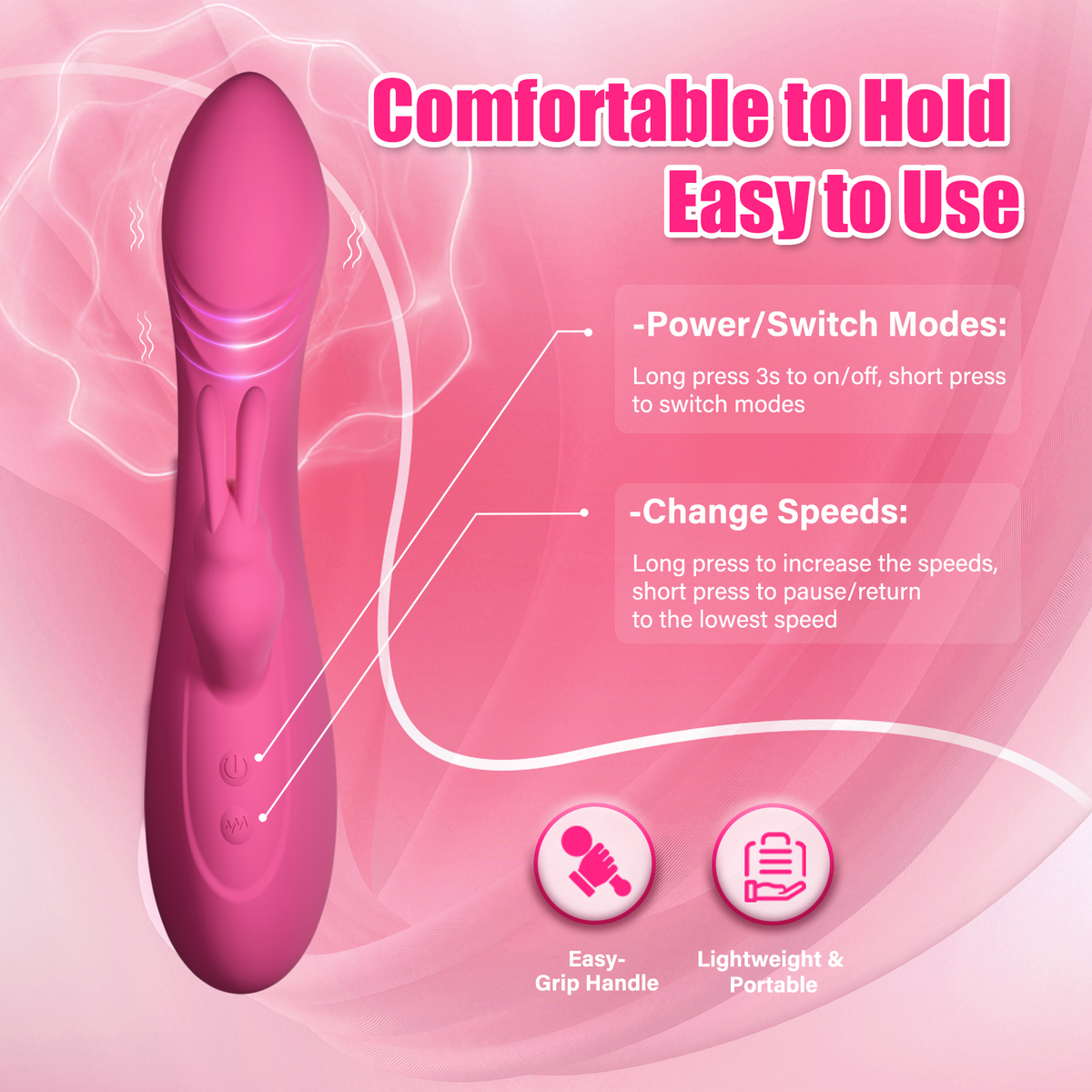 BlissWave Rabbit Vibrator - Dual Stimulation | Daziner - Daziner 