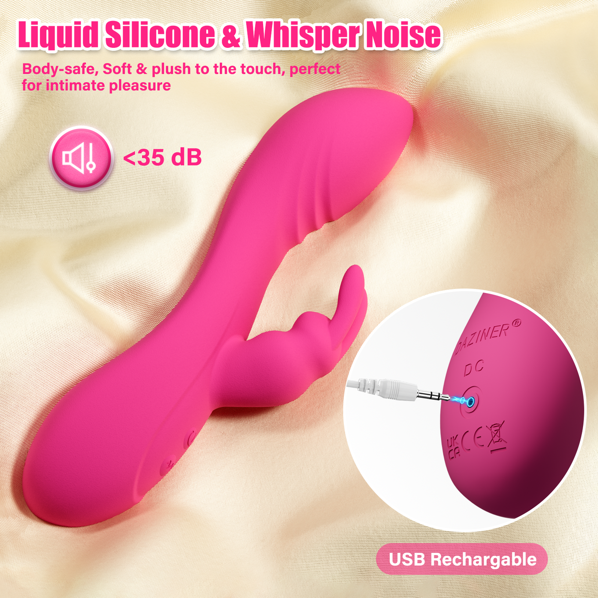 BlissWave Rabbit Vibrator - Dual Stimulation | Daziner - Daziner 