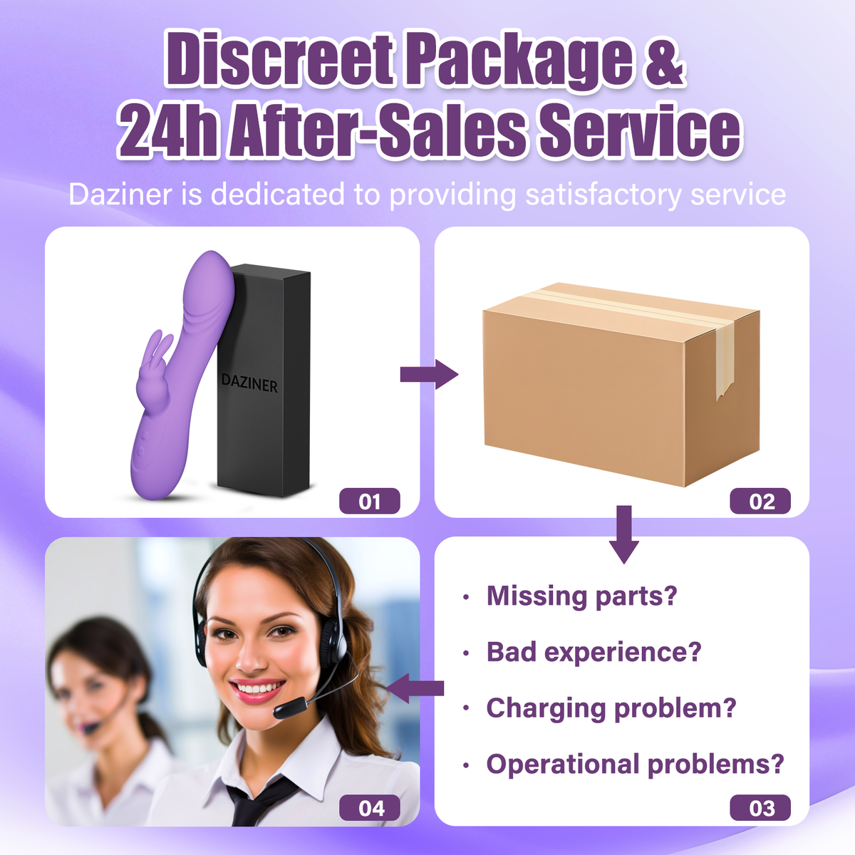 BlissWave Rabbit Vibrator - Dual Stimulation | Daziner - Daziner 