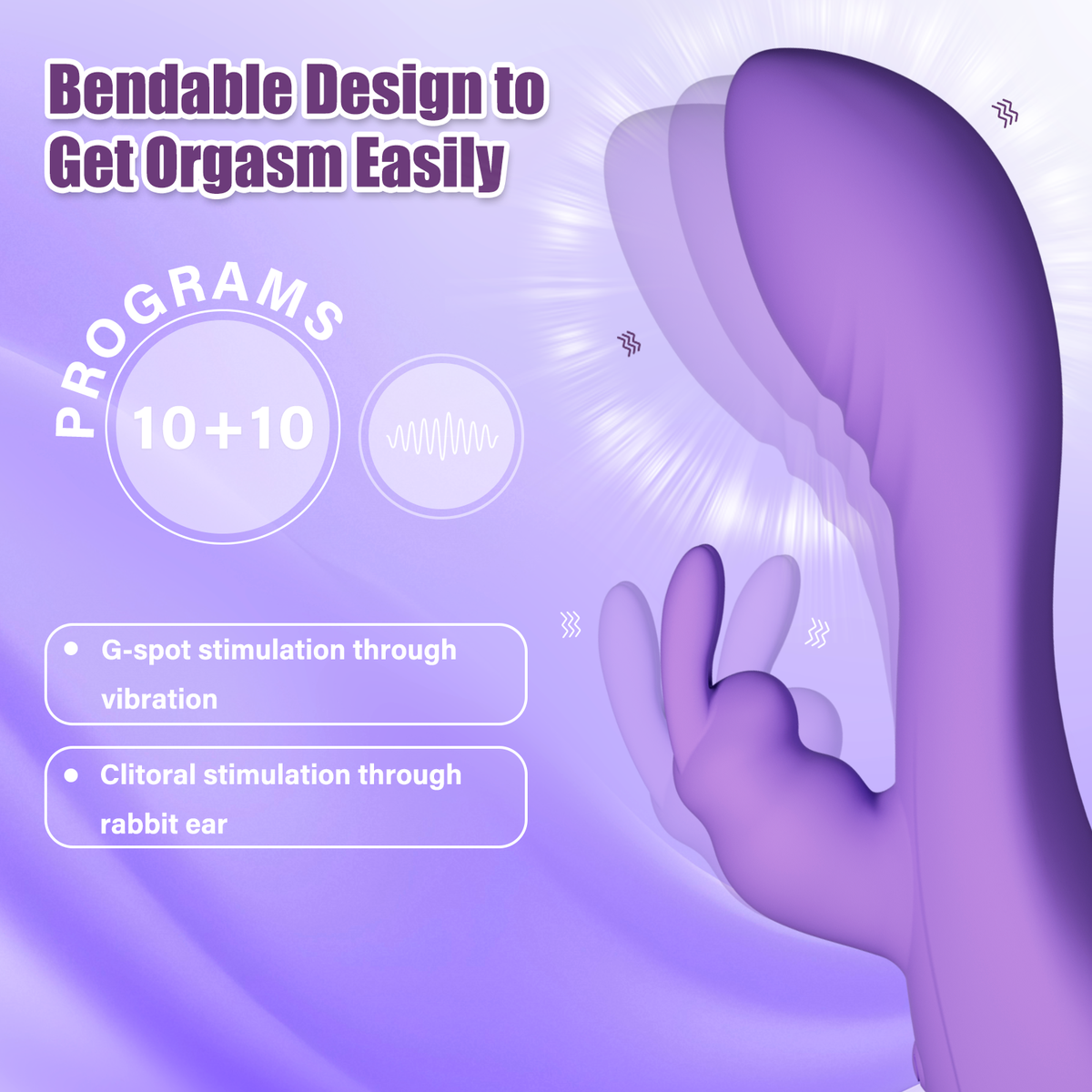 BlissWave Rabbit Vibrator - Dual Stimulation | Daziner - Daziner 