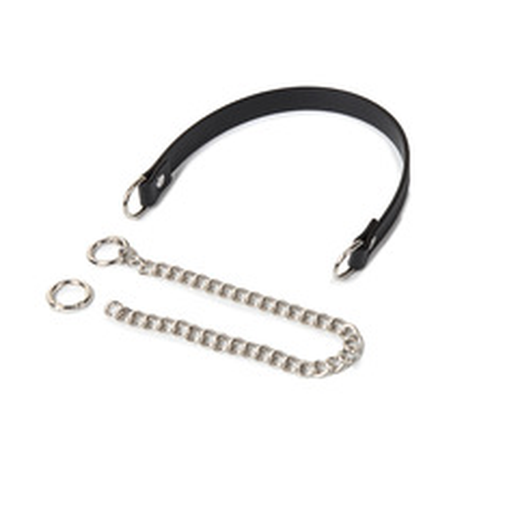 Chain-Leash O-Ring BDSM Collar and Chain Set - product image 2