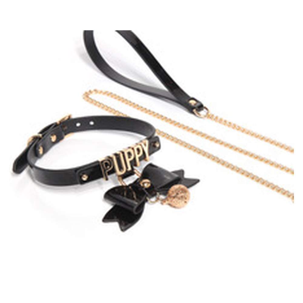 Glow Puppy Bow Puppy Play Collar with Leash - product image 7