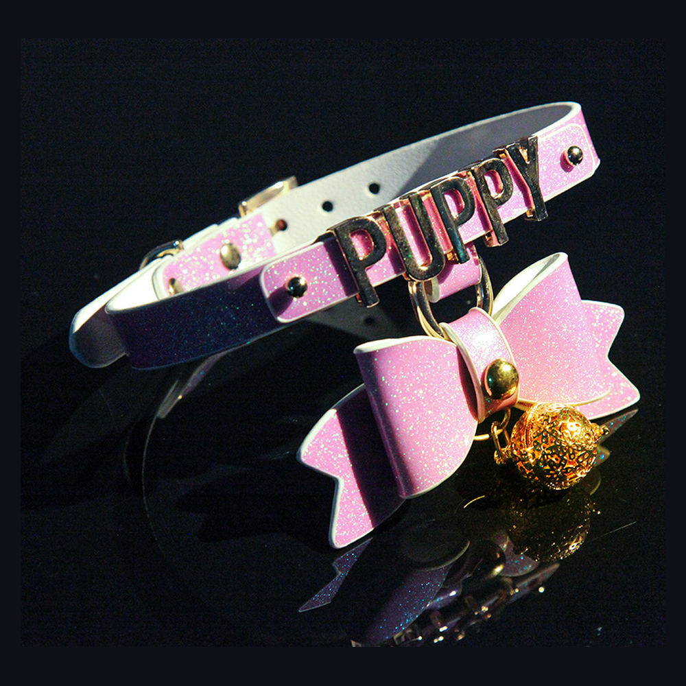 Glow Puppy Bow Puppy Play Collar with Leash - product image 15