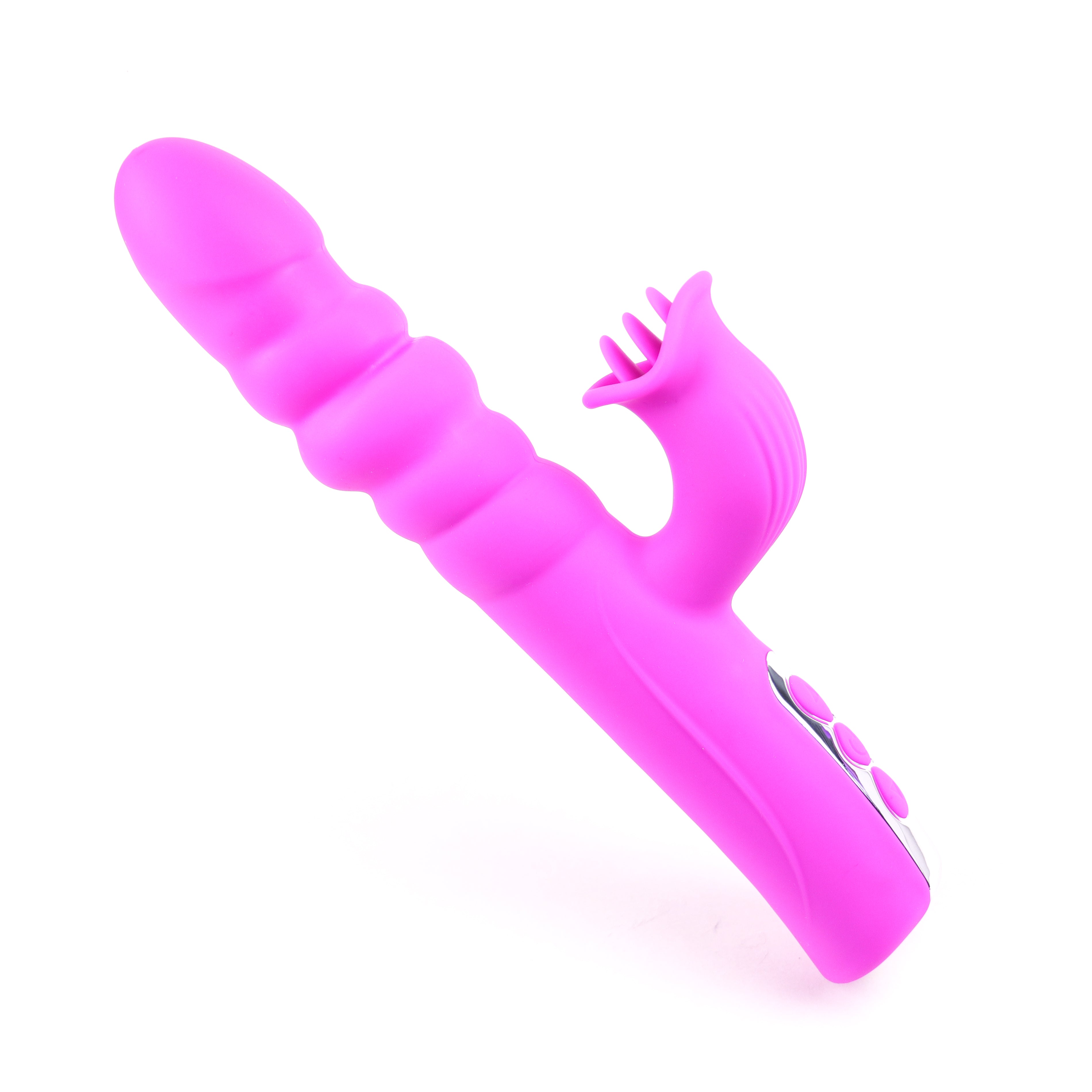 Blush Thrill Thrusting Rabbit Vibrator