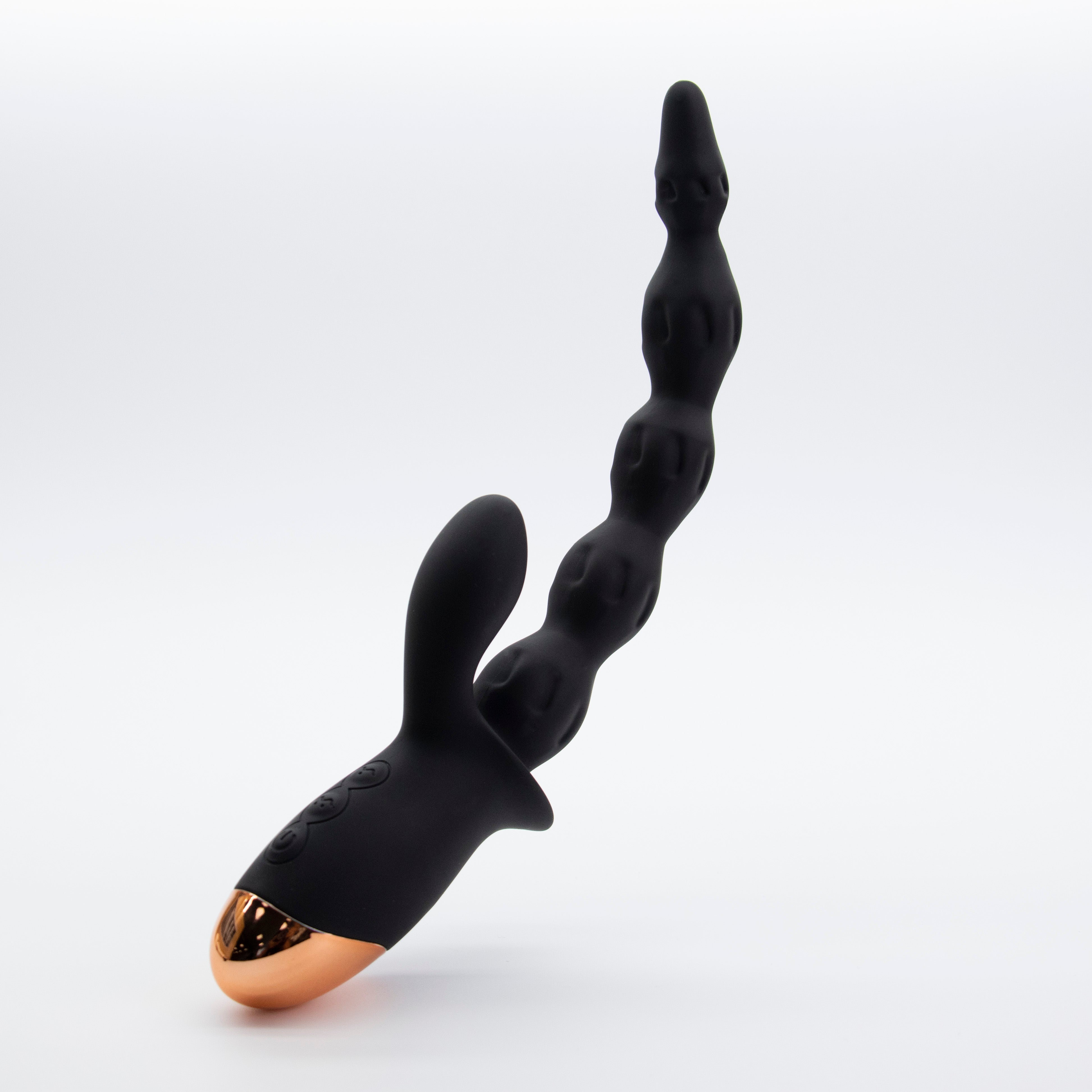 Vortex Black Electric Anal Bead Toy