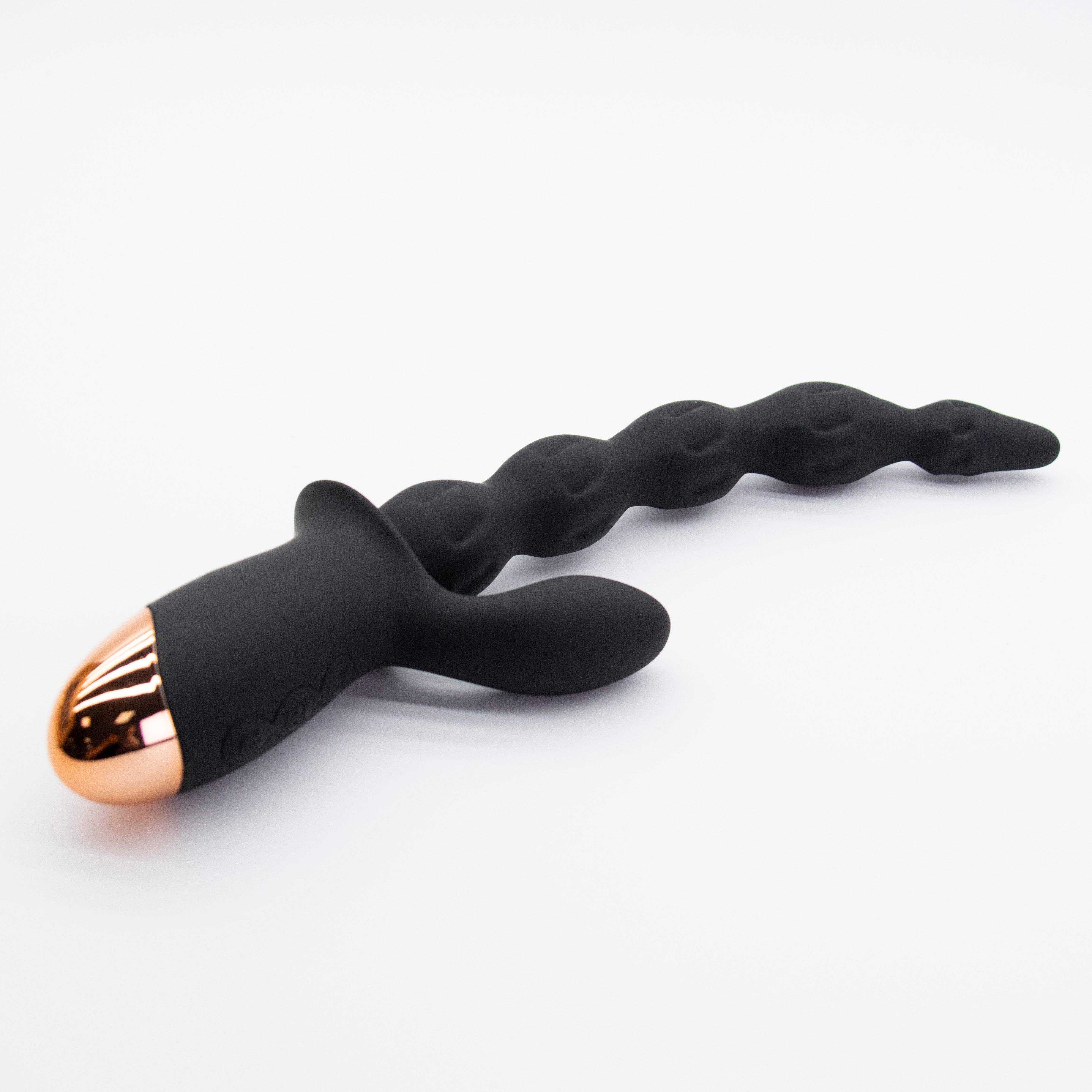 Vortex Black Electric Anal Bead Toy