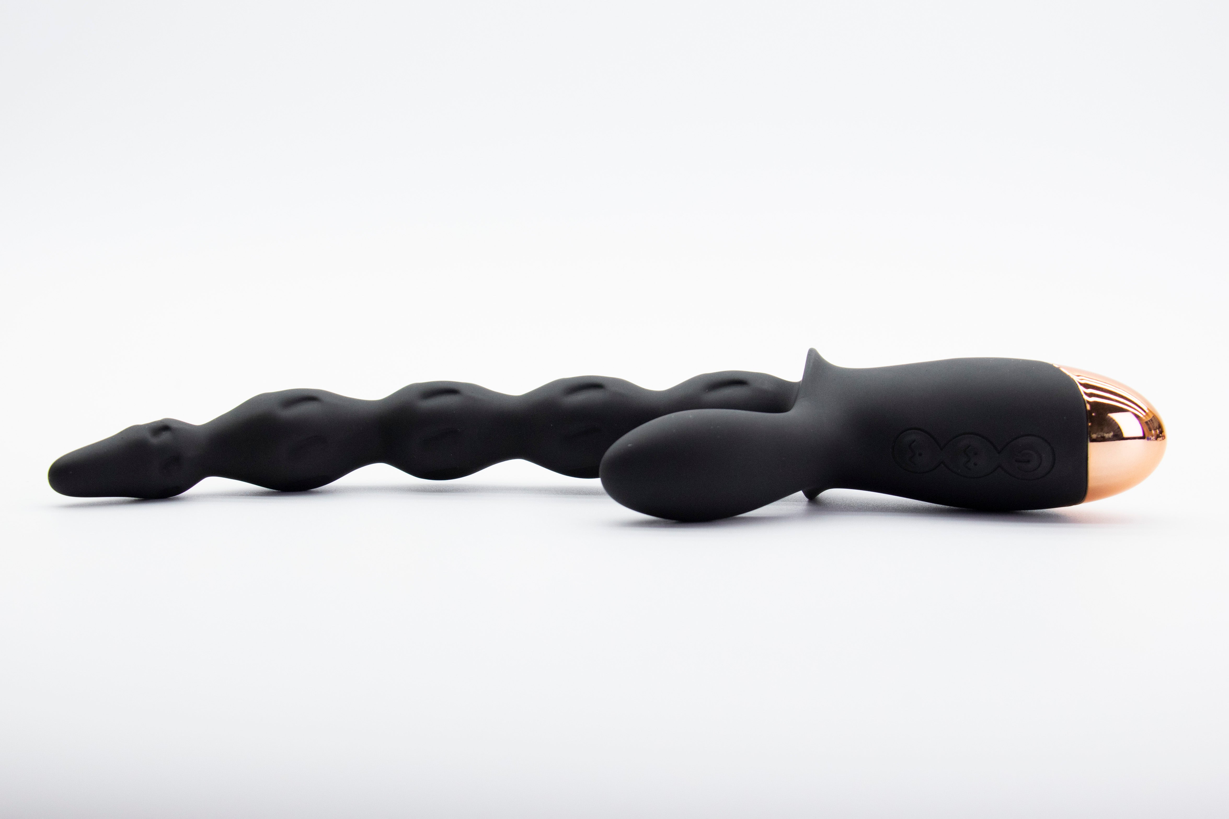 Vortex Black Electric Anal Bead Toy