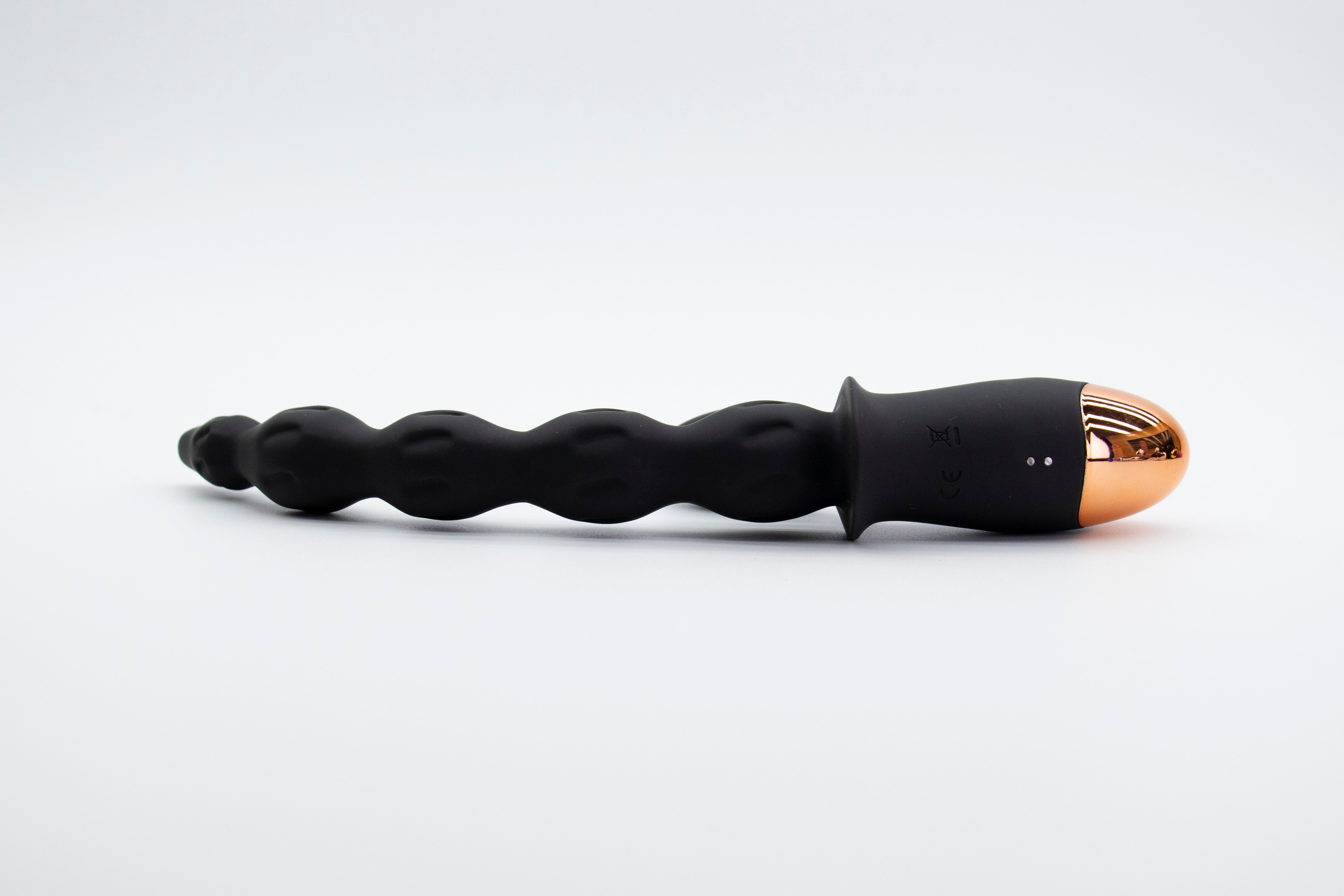 Vortex Black Electric Anal Bead Toy