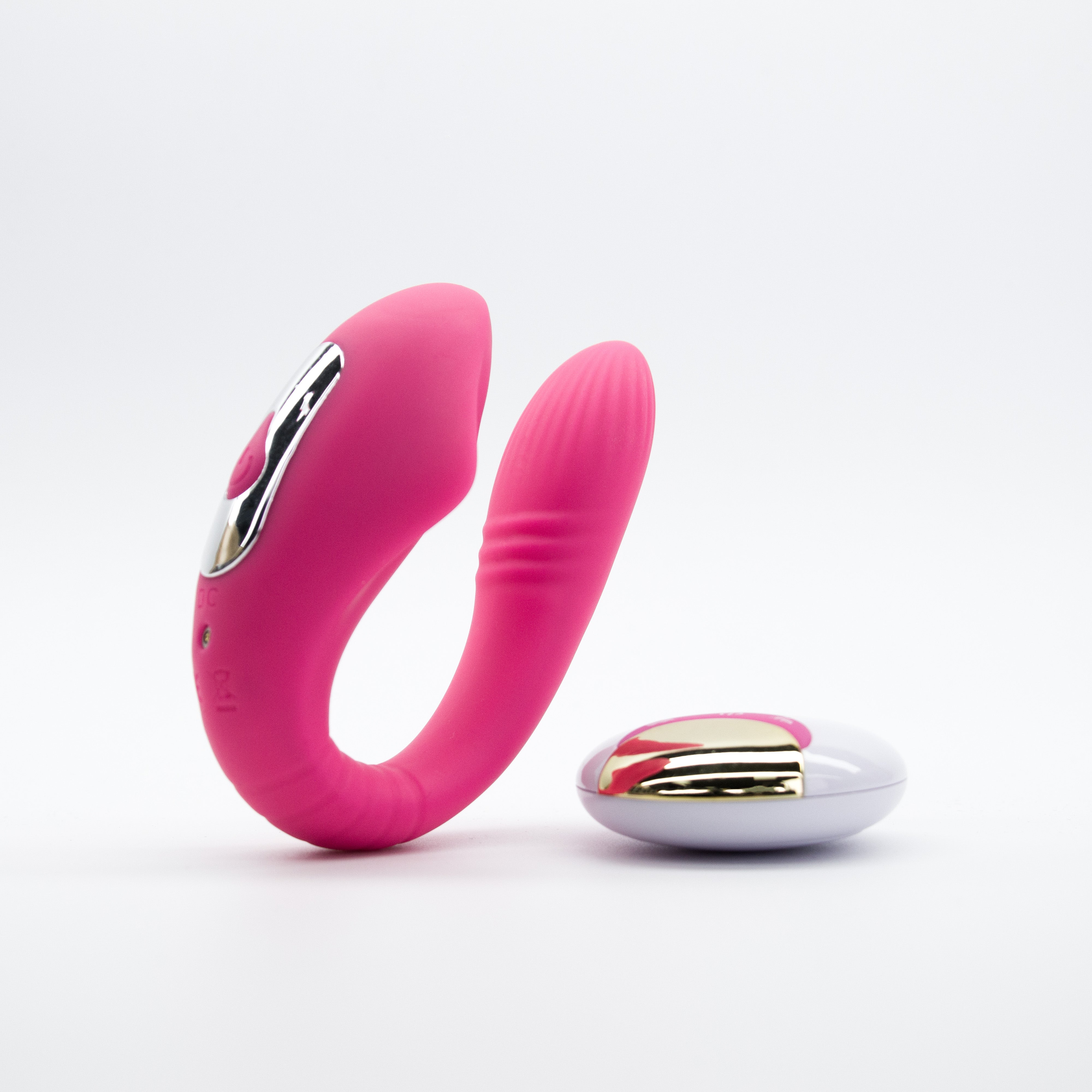 C Shaped vibrator with remote