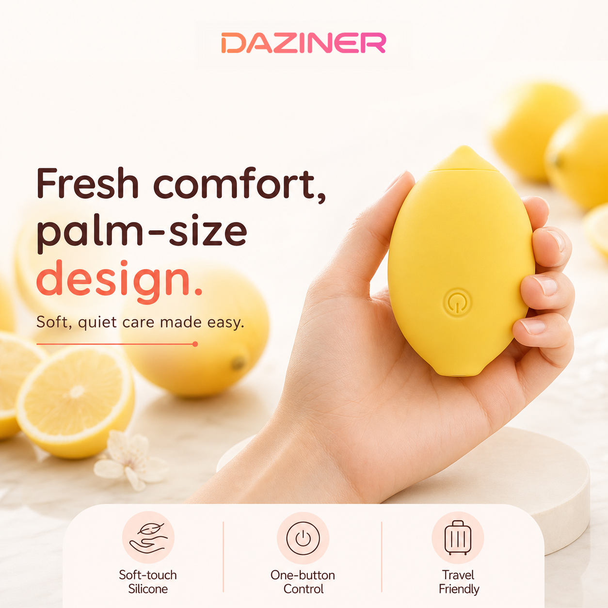 Lemon Vibrator - 10-Mode Mini Personal Massager - Daziner 