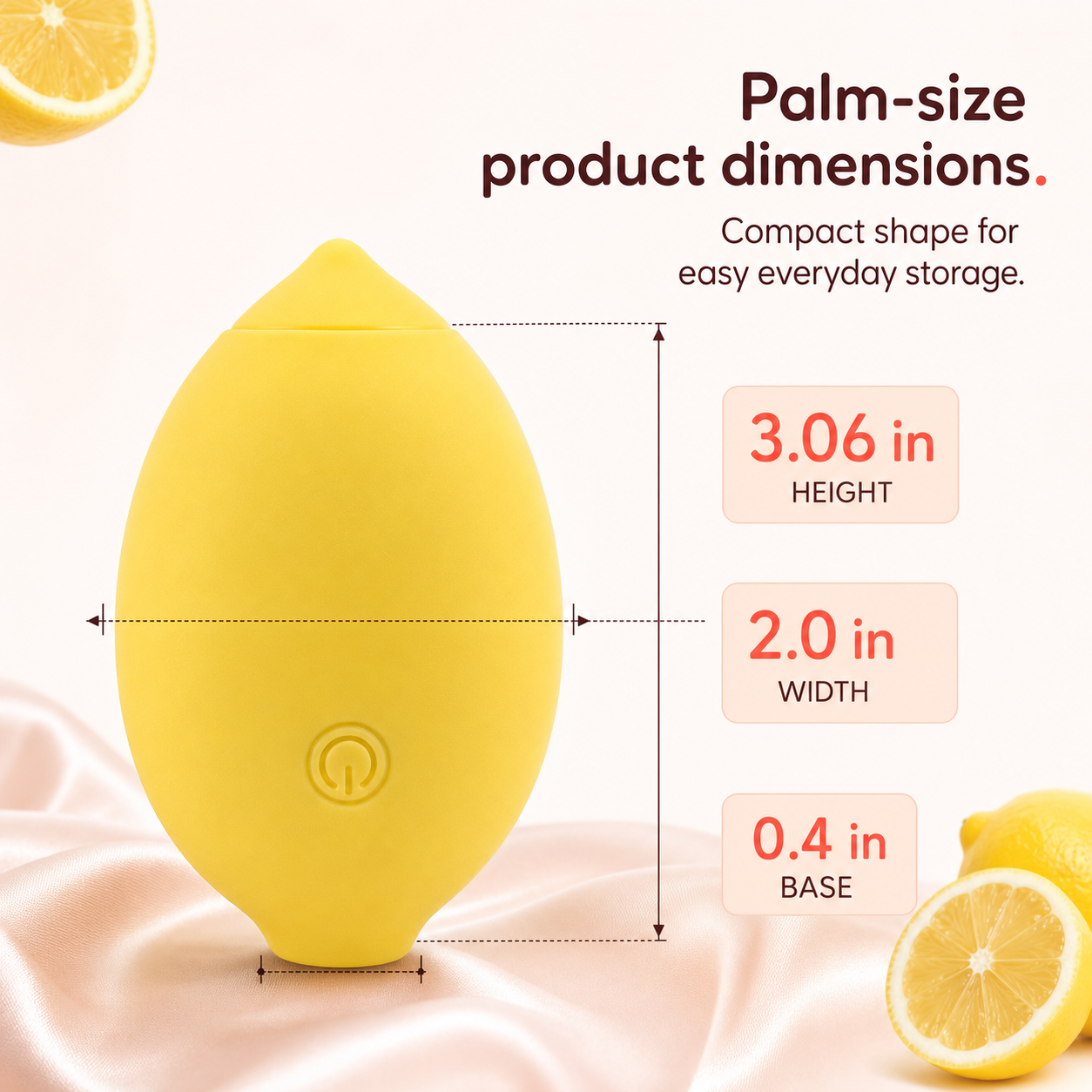 Lemon Vibrator - 10-Mode Mini Personal Massager - Daziner 