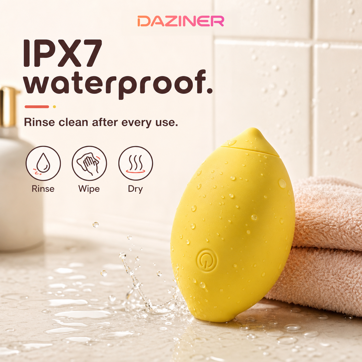 Lemon Vibrator - 10-Mode Mini Personal Massager - Daziner 