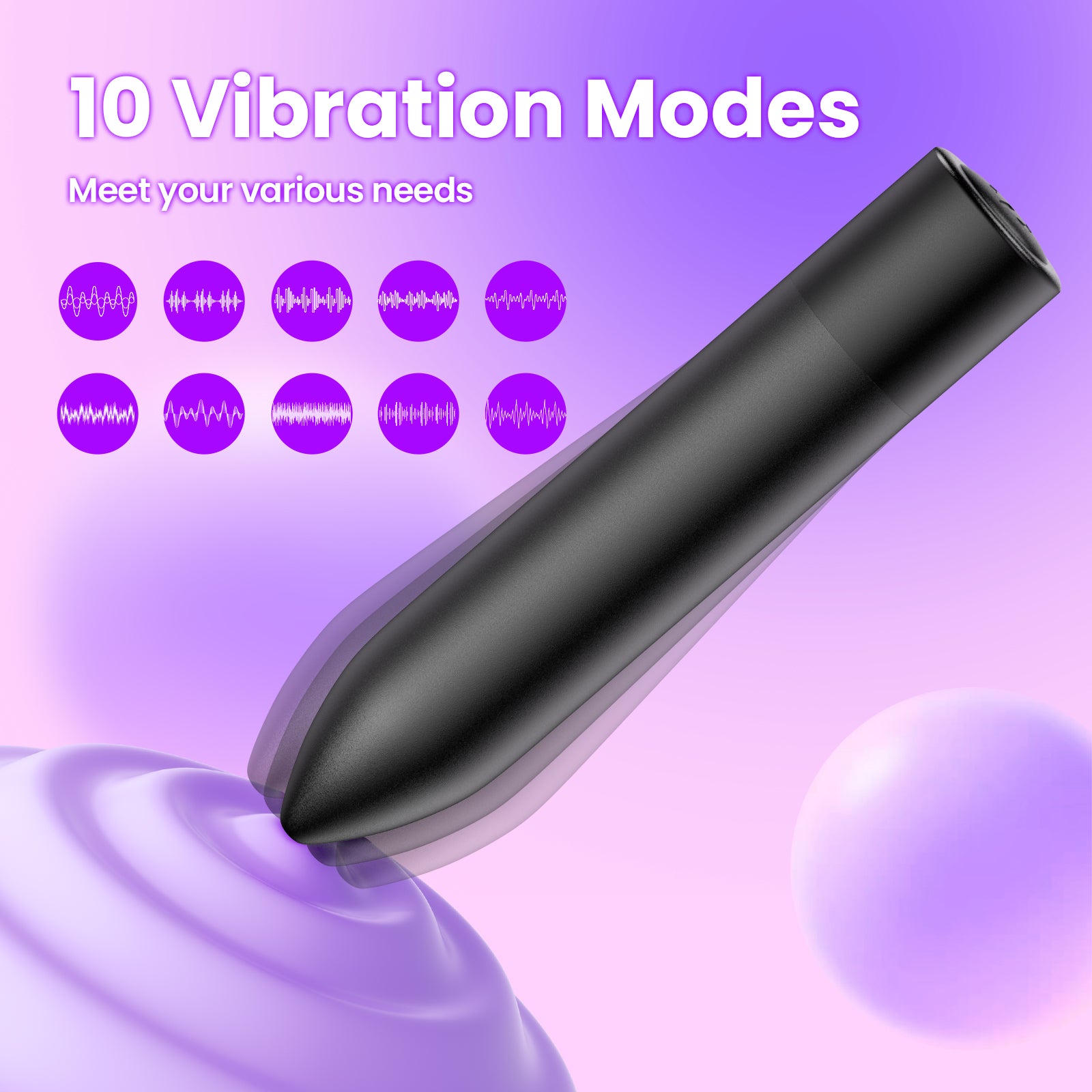Spark Bullet Vibrator: 10 Modes, Quiet & Powerful Vibration - Daziner 