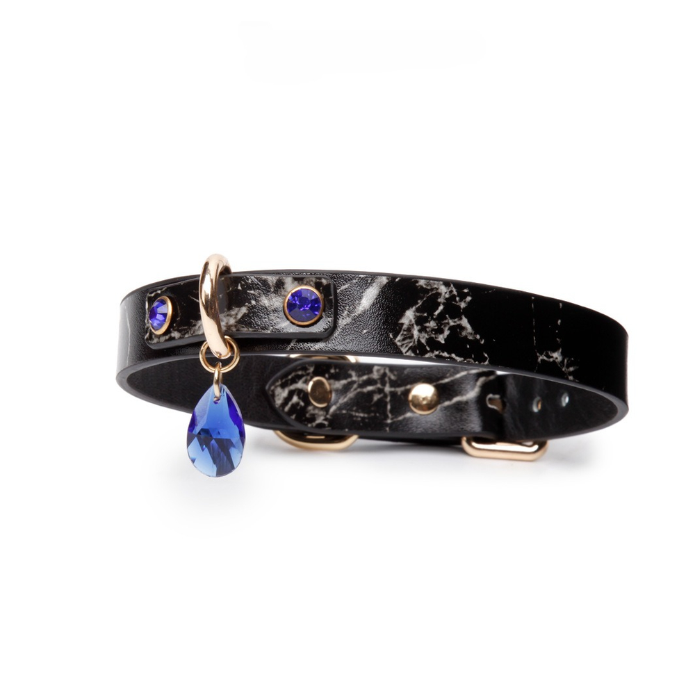 Teardrop Pendant BDSM Necklace Collar with Leash - product image 8