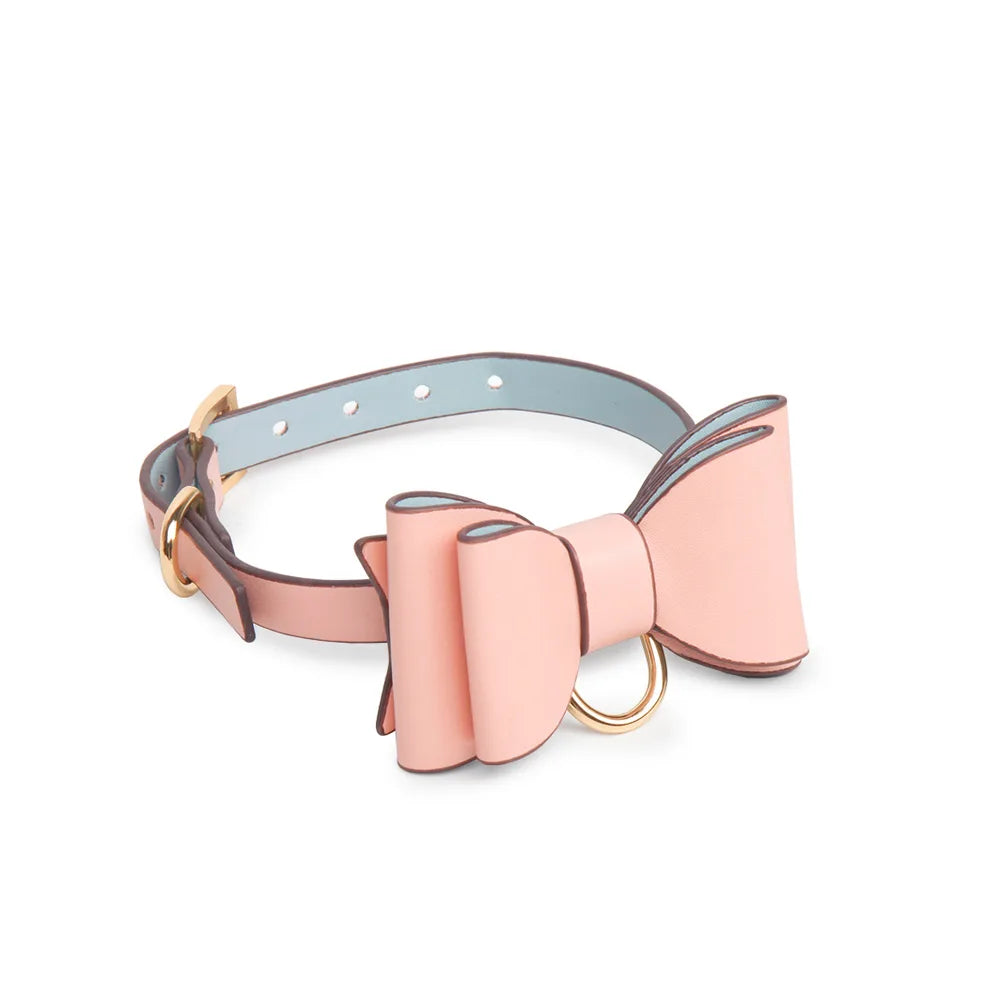 Bow O-Ring BDSM Choker Necklace with Leash - product image 5