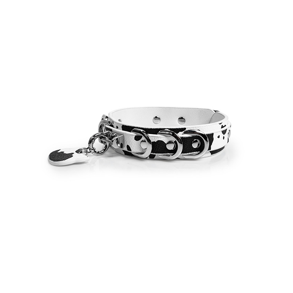 Cow-Print Cat-Tag Kitten Pet Play Collar with Leash - product image 12