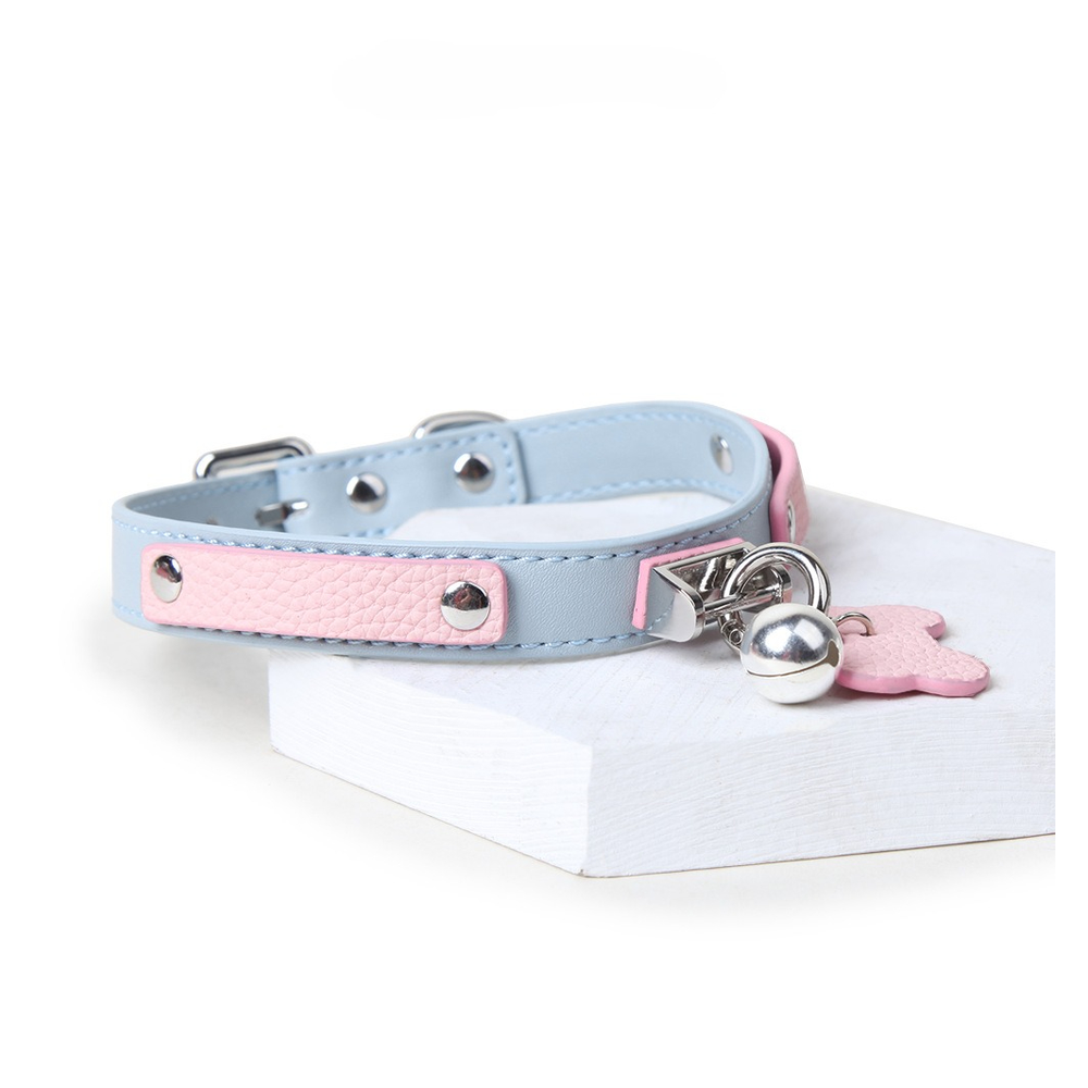 Winged-Heart Bell BDSM Heart Collar with Leash - product image 4