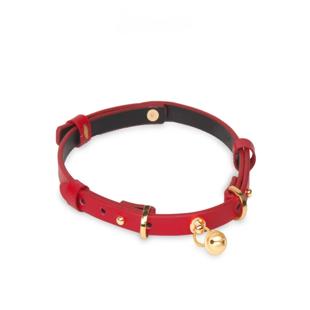 Minimal Bell BDSM Choker with Leash - product image 10