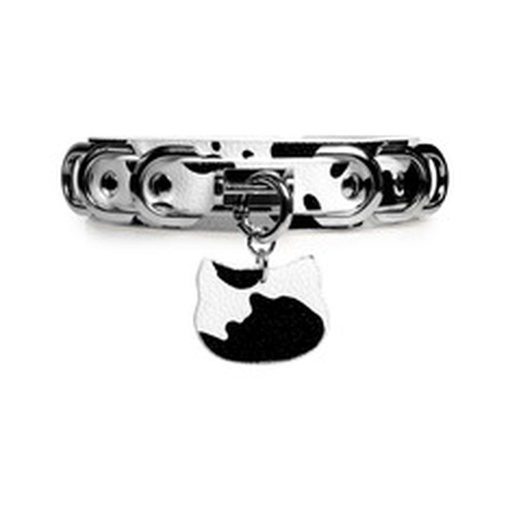 Cow-Print Cat-Tag Kitten Pet Play Collar with Leash - product image 5