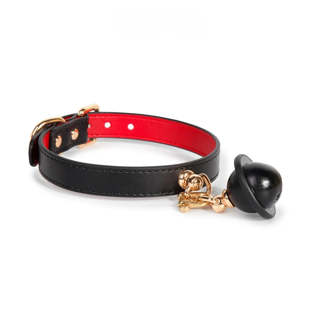 Slim Bell BDSM Choker Collar with Leash - product image 7