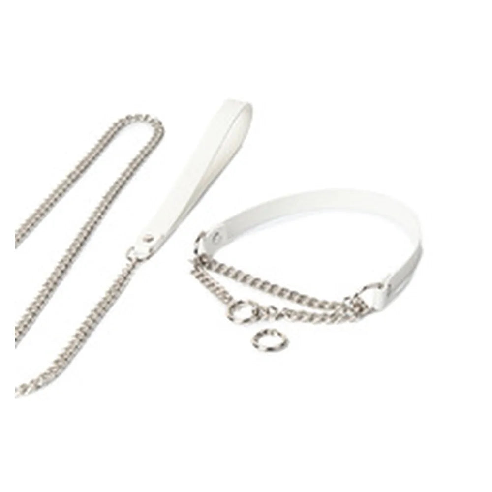 Chain-Leash O-Ring BDSM Collar and Chain Set - product image 6