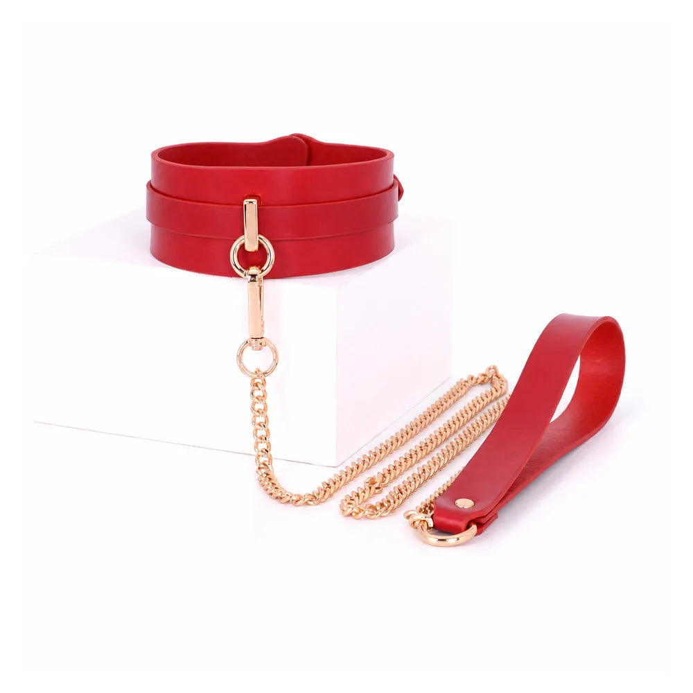 Chain-Drape BDSM Collar with Chain - product image 1