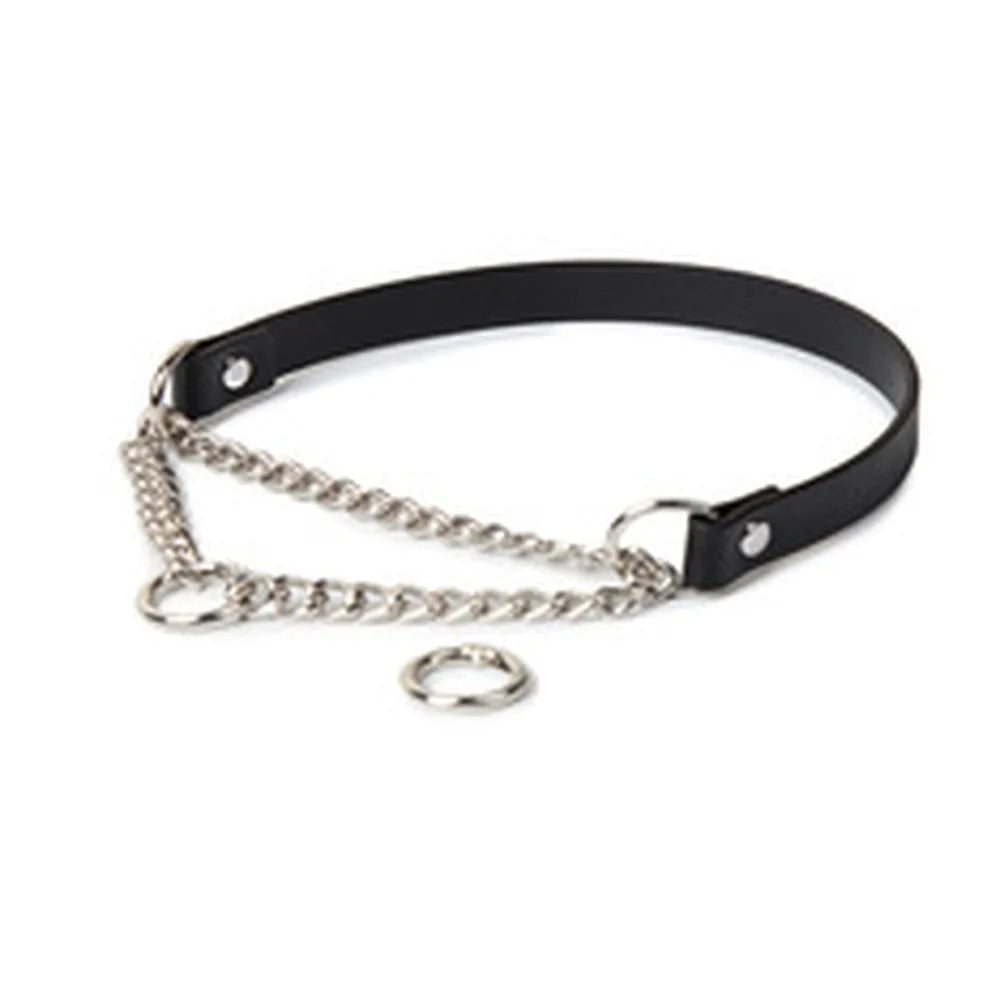 Chain-Leash O-Ring BDSM Collar and Chain Set - product image 5