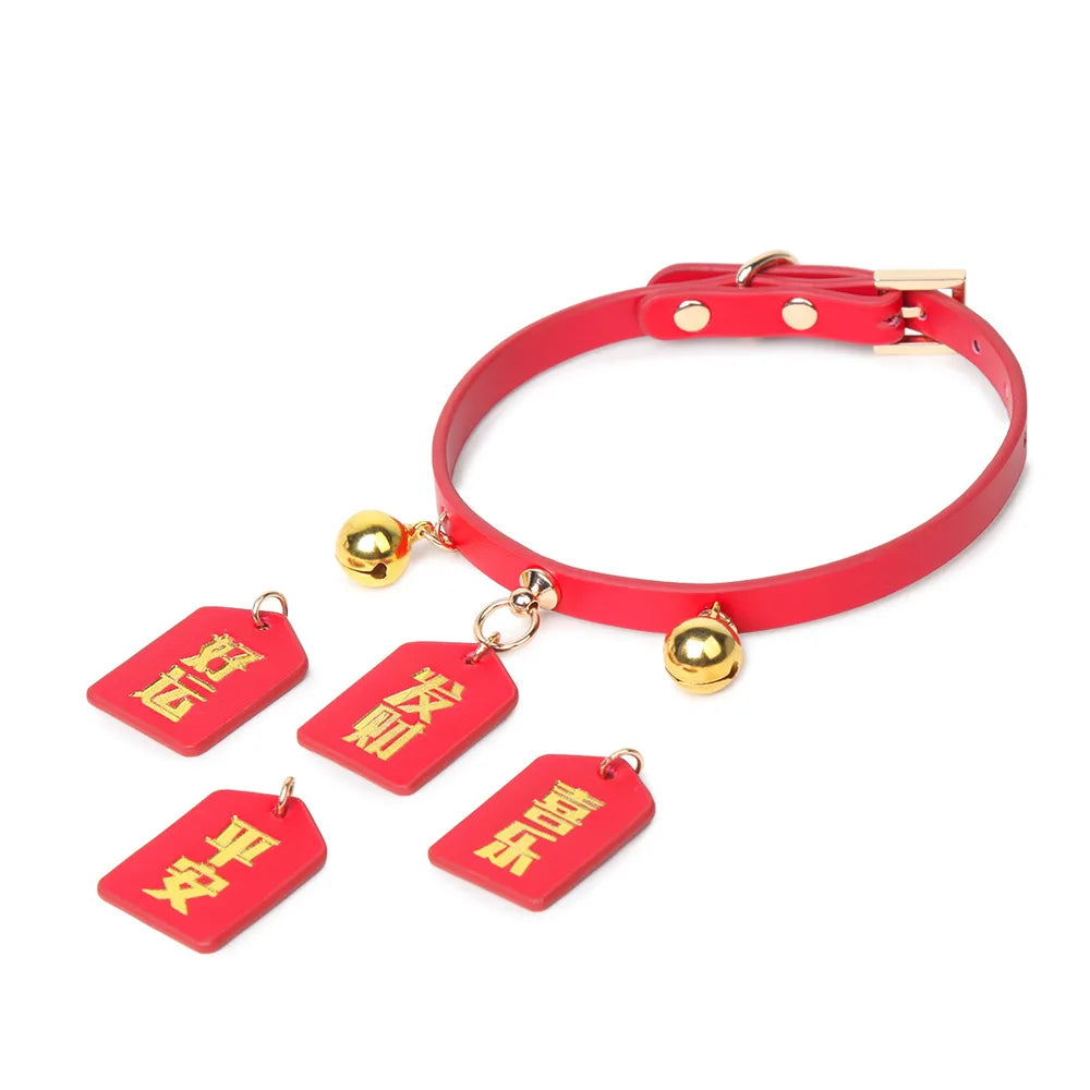 Talisman Charm Submissive Collar Necklace with Leash - product image 4