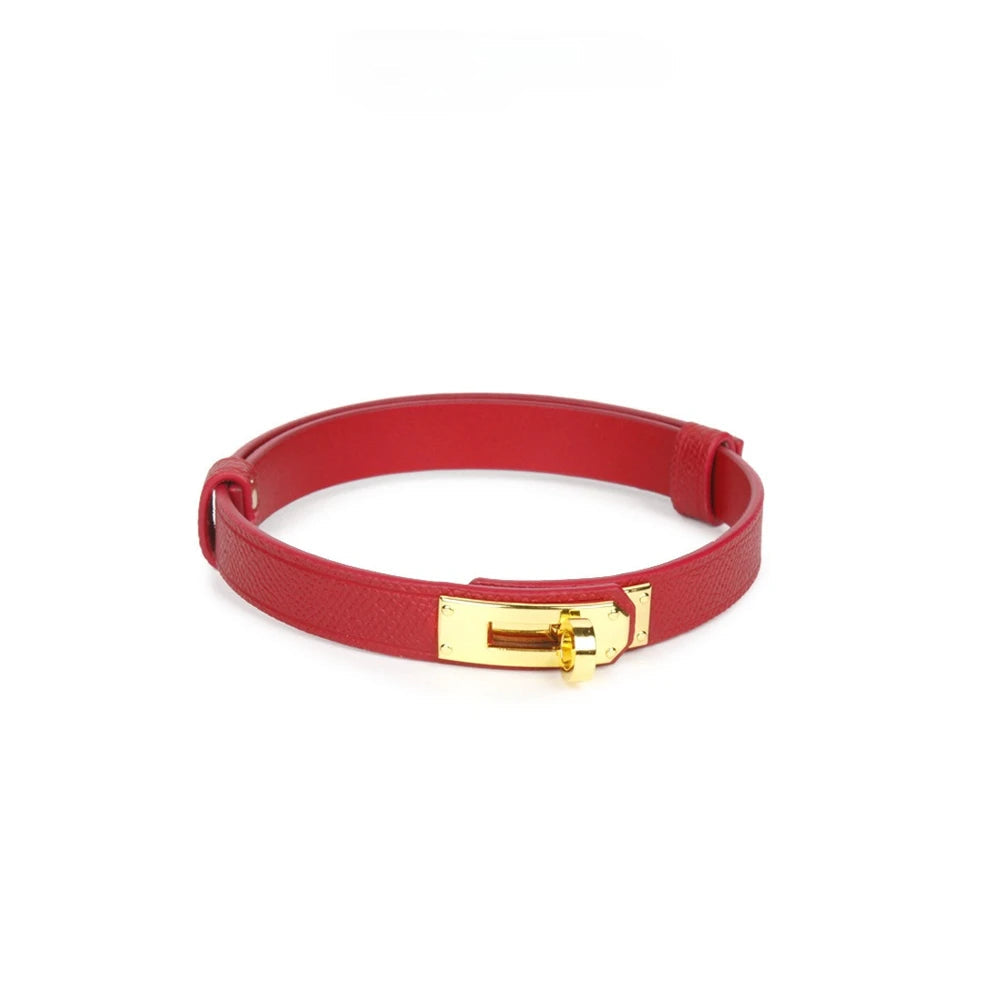 Lock-Buckle Detail BDSM Collar and Leash Set - product image 7