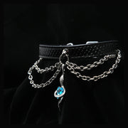 Snake-Chain Pendant BDSM Necklace Collar with Leash - product image 1