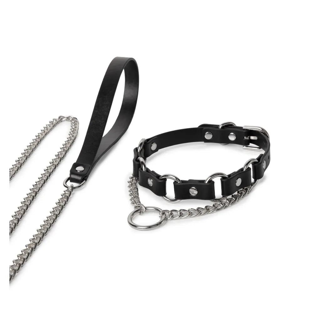 Punk Chain O-Ring BDSM Collar and Chain Set - product image 4