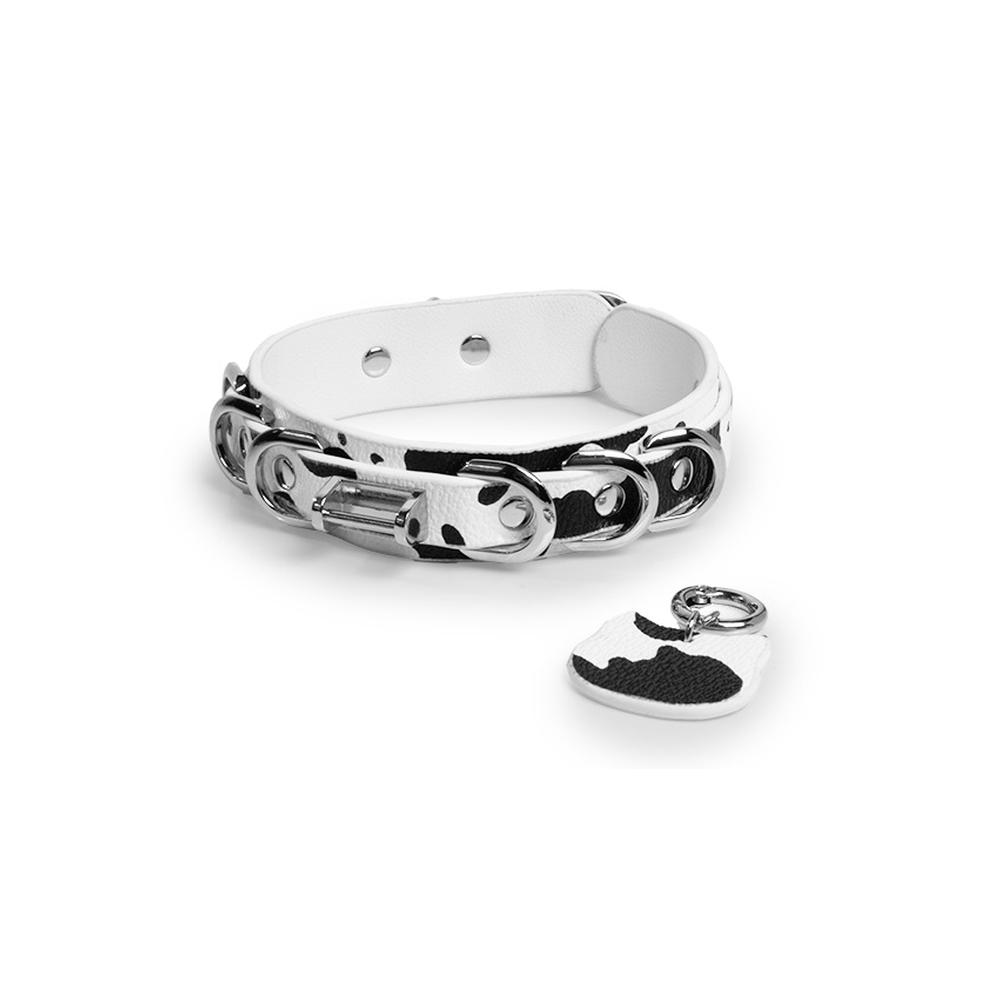 Cow-Print Cat-Tag Kitten Pet Play Collar with Leash - product image 13