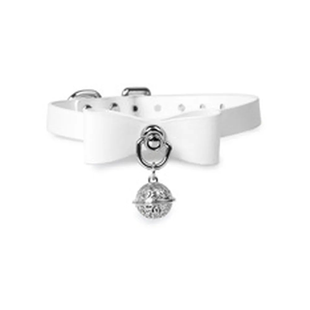 Bow O-Ring Bell BDSM O-Ring Collar with Leash - product image 5