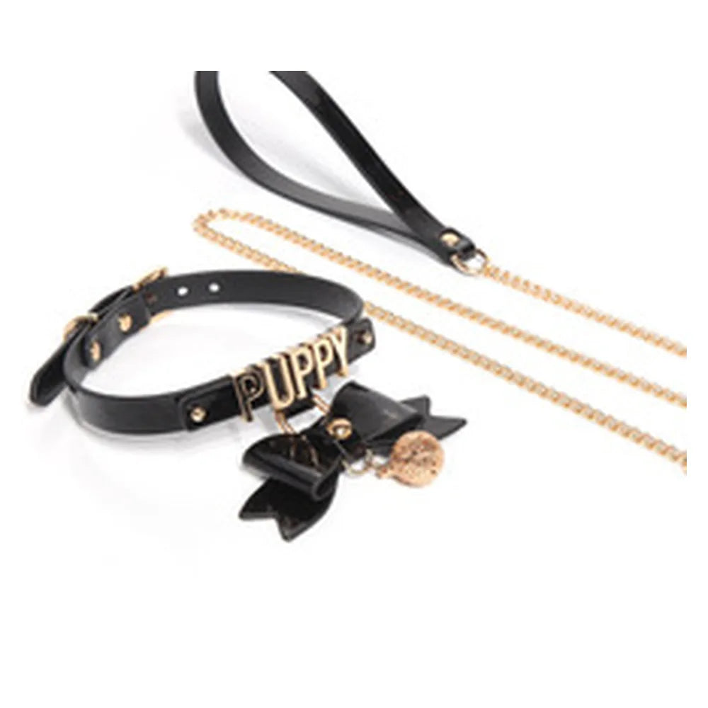 Glow Puppy Bow Puppy Play Collar with Leash - product image 7