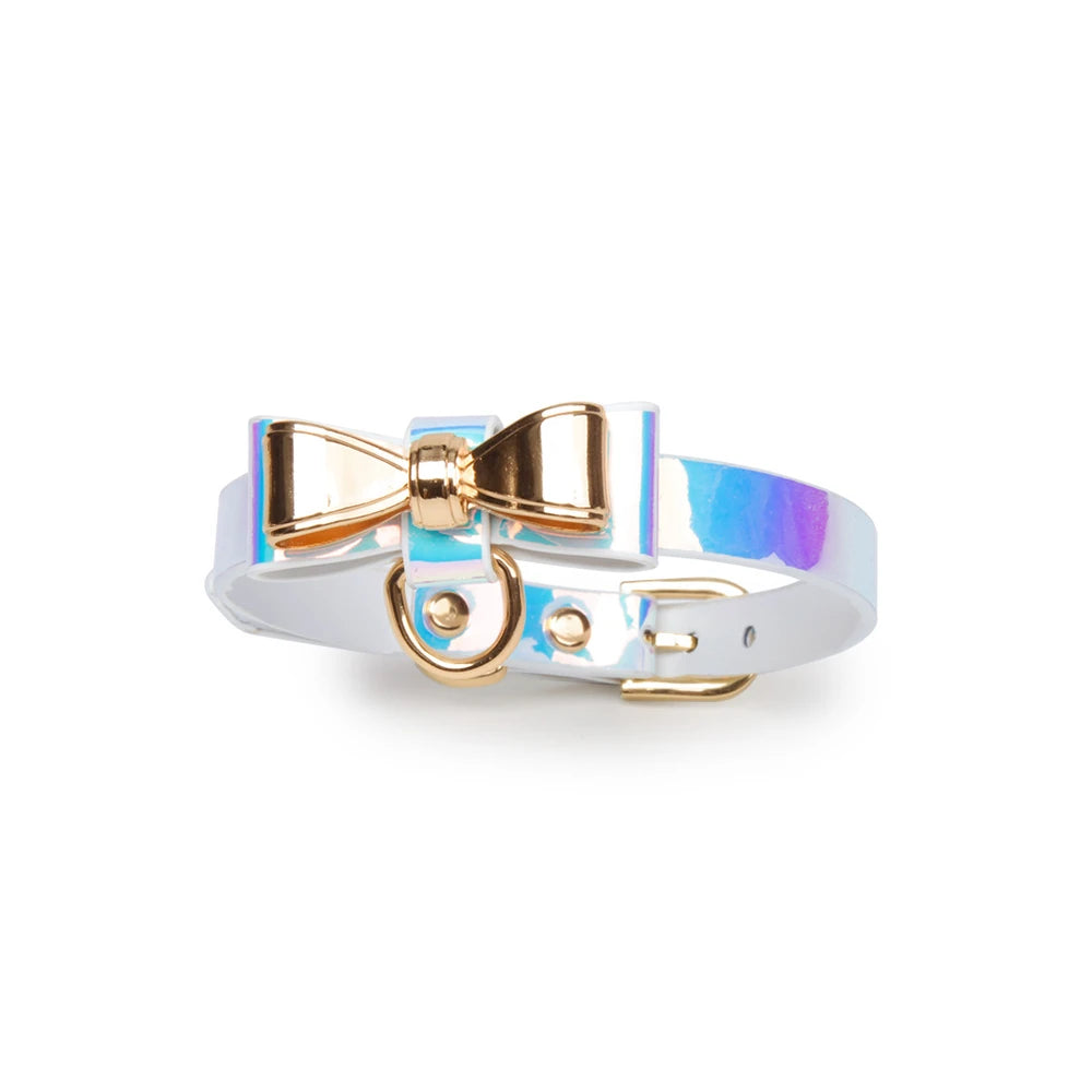 Metal Bow O-Ring BDSM O-Ring Collar with Leash - product image 4