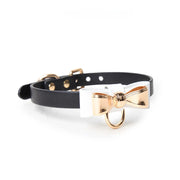 Bow O-Ring Cute BDSM Collar with Leash - product image 1