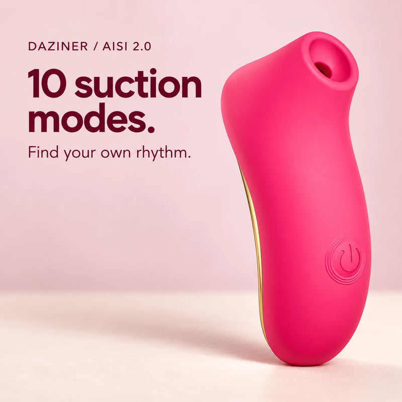 Aisi 2.0 suction stimulator with 10 selectable suction modes