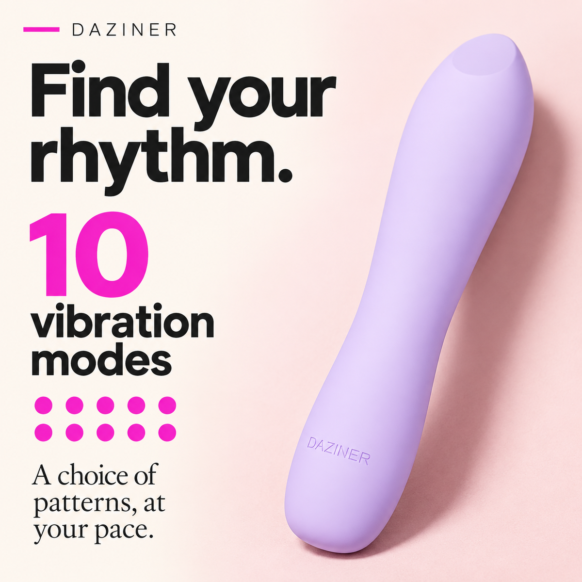 Daziner purple bullet vibrator with 10 vibration modes