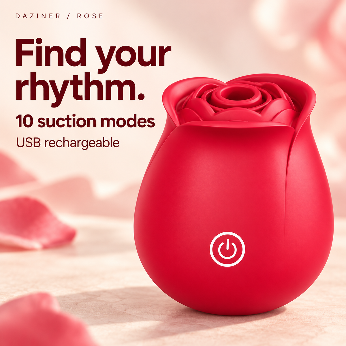 DAZINER Rose with 10 suction modes and USB rechargeable operation