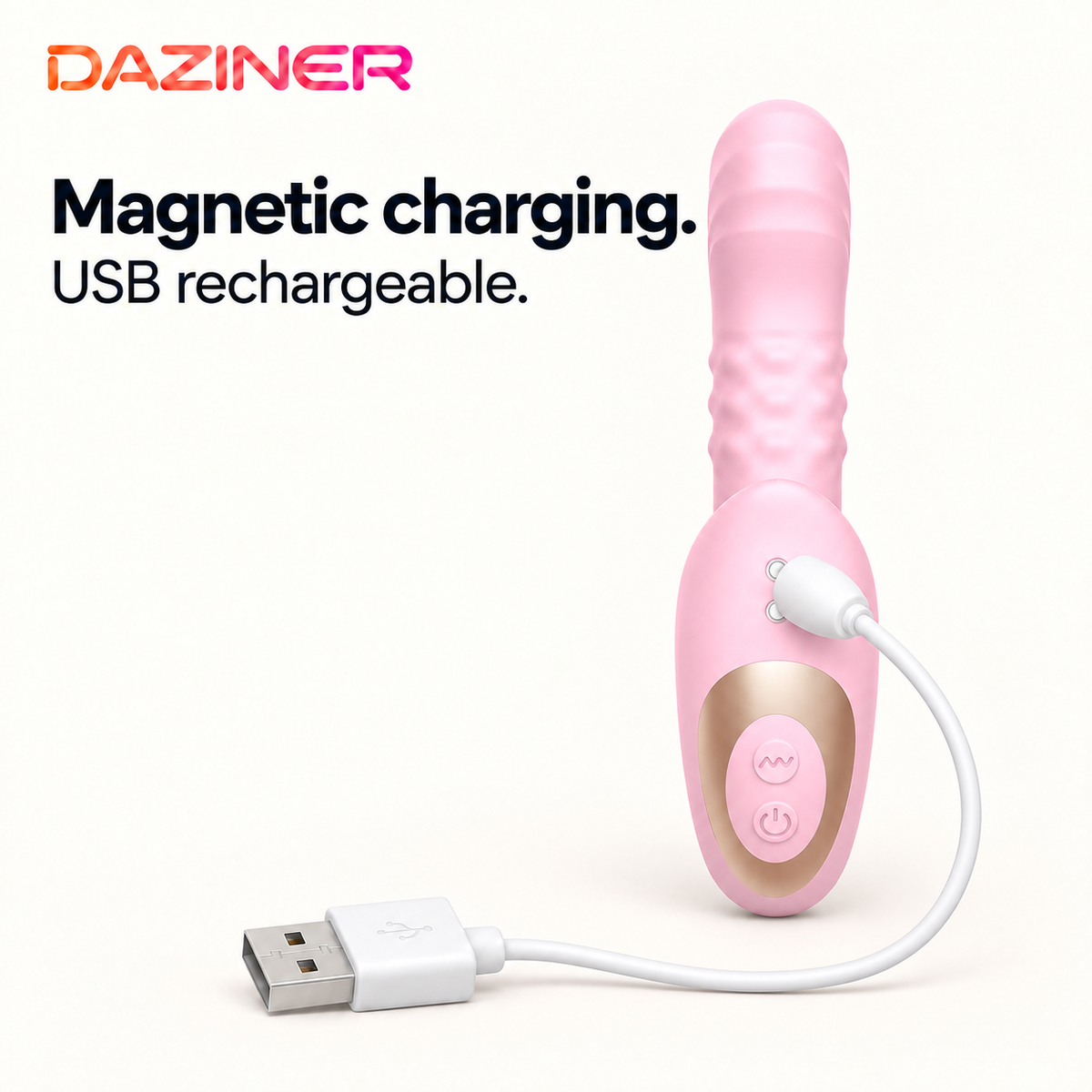 Daziner Adela WY0749 - magnetic charging on the narrow rear control face