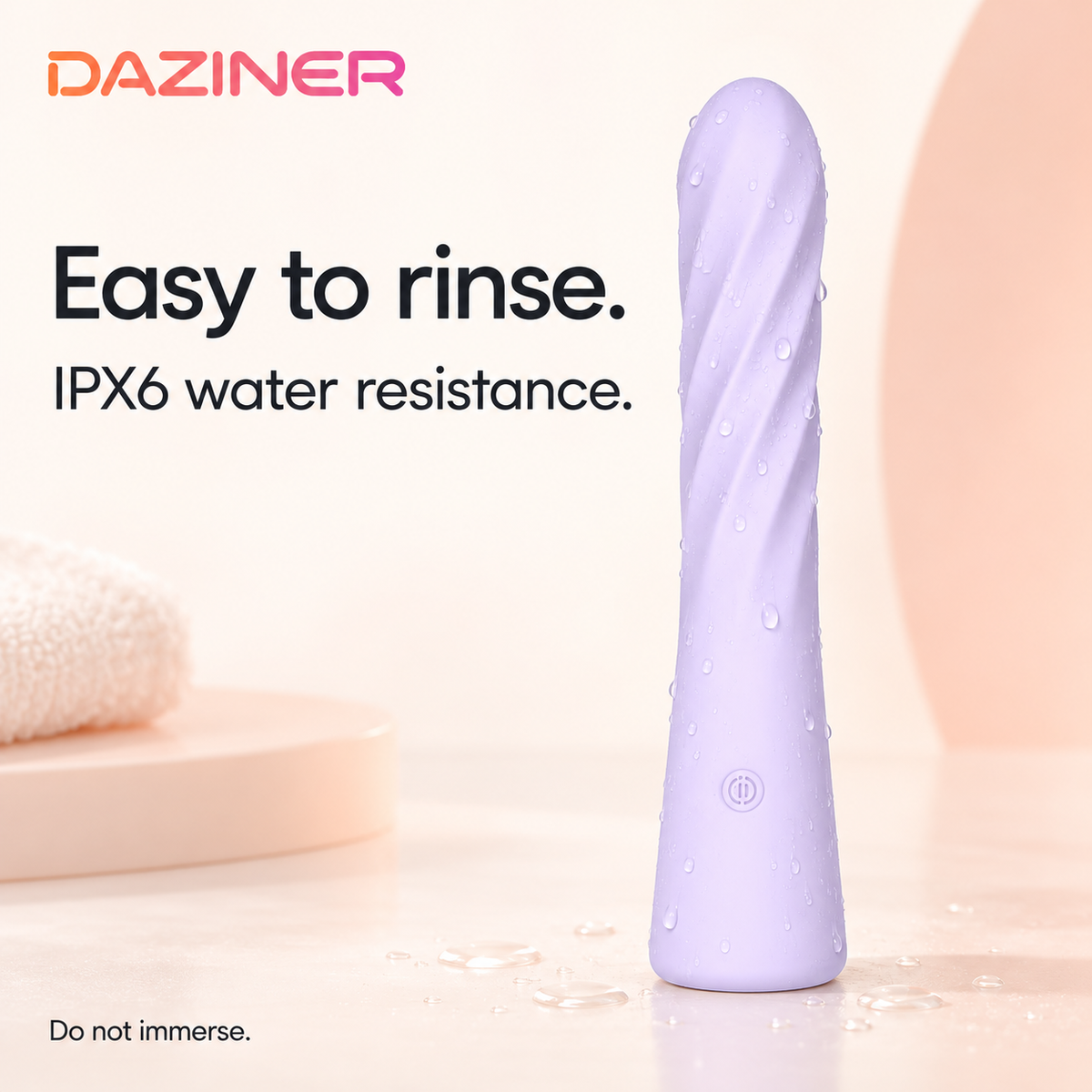 Daziner Spirea WY0755 - IPX6 water resistance; do not immerse