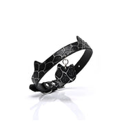 Engravable Snake-Pattern Engraved BDSM Collar with Leash - product image 1