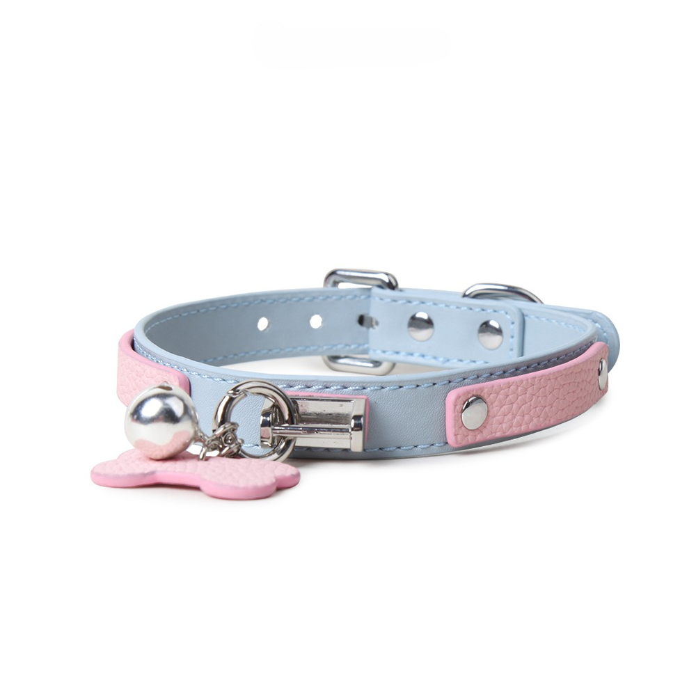Winged-Heart Bell BDSM Heart Collar with Leash - product image 5