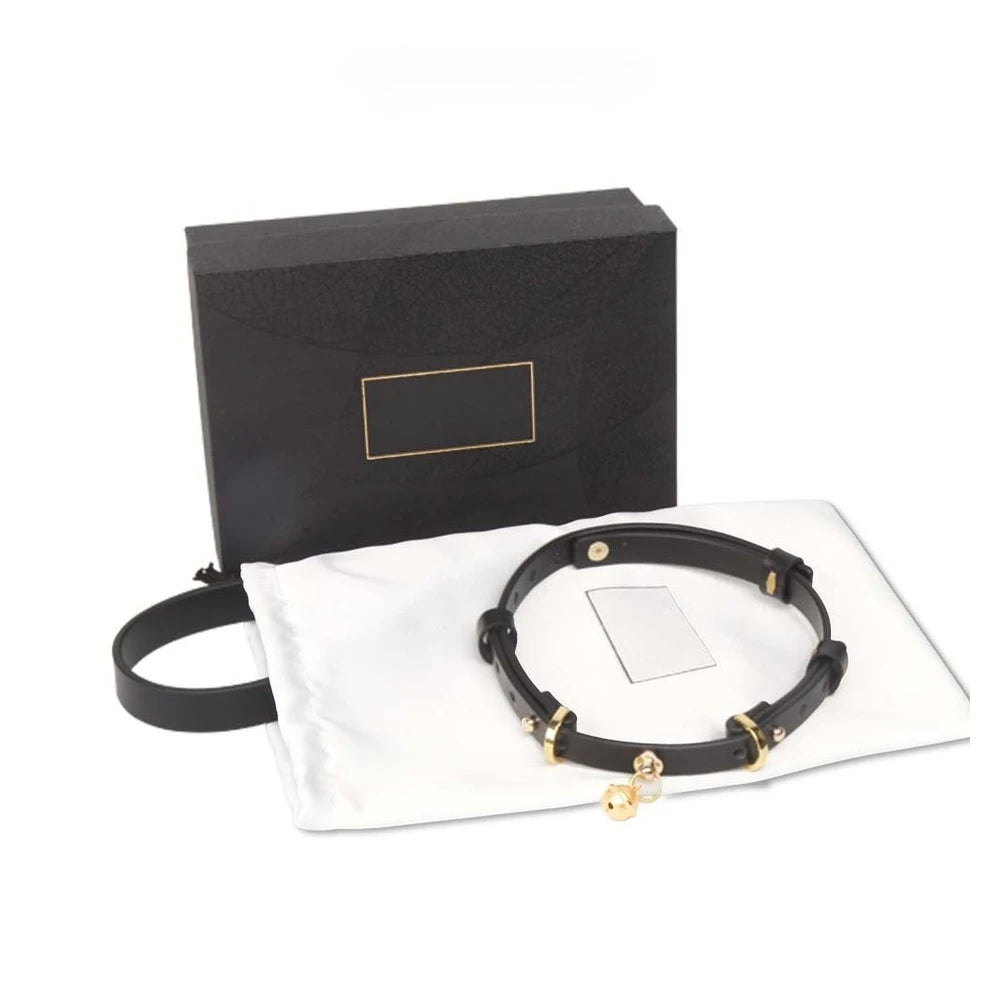 Minimal Bell BDSM Choker with Leash - product image 6