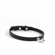 Custom Letter-Detail Leather Bondage Collar with Leash - product image 1